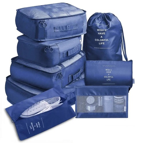 8pcs travel luggage organizer - 8pcs,