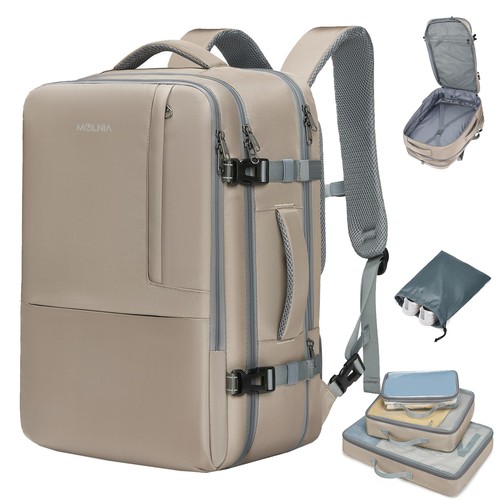 50l expandable travel backpack - expandable,